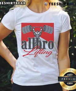 Awesome Allbro Lifting Ladies Tee featuring a stylish design perfect for gym workouts and casual wear.