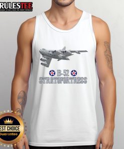 Awesome American Aircraft B-52 Heavy Bomber Air Force tank top showcasing military aviation style and design.
