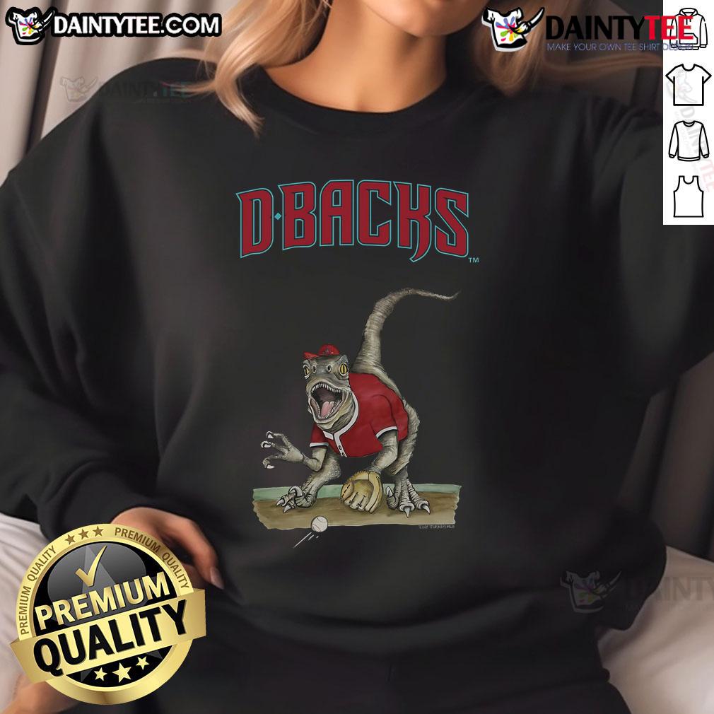 Awesome Arizona Diamondbacks Tiny Turnip Velociraptor Sweatshirt Alt Text: Awesome Arizona Diamondbacks Tiny Turnip Velociraptor Sweatshirt featuring vibrant design and cozy fit for fans.