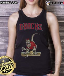 Awesome Arizona Diamondbacks Tiny Turnip Velociraptor Tank Top featuring a fun dinosaur design for fans.