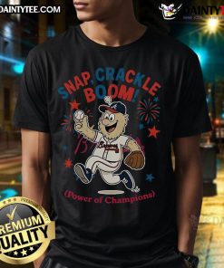 Awesome Atlanta Braves Snap Crackle Boom Independence Day T-Shirt showcasing team spirit and festive design for fans.