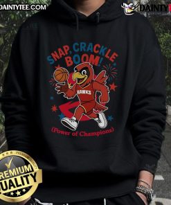 Awesome Atlanta Hawks Snap Crackle Boom hoodie for Independence Day, showcasing team spirit and festive design.