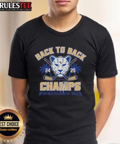 Awesome Back To Back Champ We Beat Deadmonton Again 2025 T-Shirt featuring bold graphics and vibrant colors.