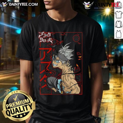 Alt Text: Awesome Black Clover Asta Chaos Bound T-Shirt featuring vibrant graphics of Asta in action, perfect for anime fans.
