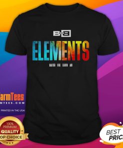 Awesome Bobby Ray B.O.B Elements Water Fire Earth Air T-Shirt featuring vibrant elemental graphics and stylish design.