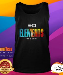 Awesome Bobby Ray B.O.B Elements tank top featuring water, fire, earth, and air designs for stylish summer wear.