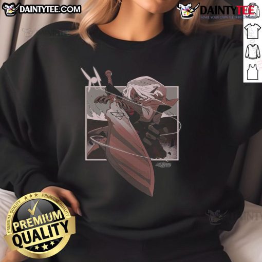 Awesome Bolero of Fire Sweatshirt featuring a bold flame design, perfect for stylish warmth and comfort.