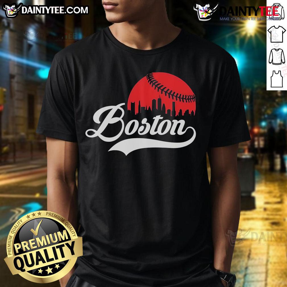 Awesome Boston City Baseball Skyline T Shirt Awesome Boston City Baseball Skyline T-Shirt featuring iconic Boston skyline and baseball graphics in vibrant colors.