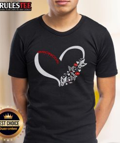 Awesome Butterflies In My Stomach Denver Broncos NFL T-shirt featuring vibrant colors and a fun design perfect for fans.