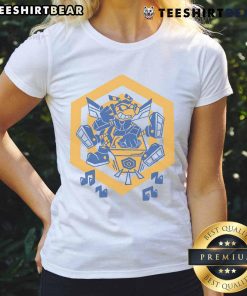 Awesome Buzzing Beats Ladies Tee featuring vibrant colors and trendy design, perfect for music lovers and casual wear.
