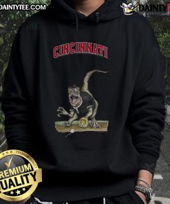 Cincinnati Reds Tiny Turnip Velociraptor Hoodie featuring a vibrant design and playful dinosaur theme.