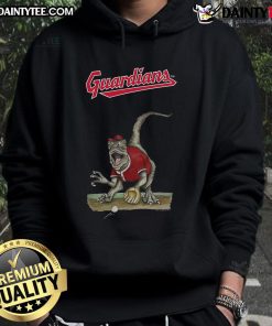 Awesome Cleveland Guardians Tiny Turnip Velociraptor Hoodie showcasing vibrant design and team spirit for fans.