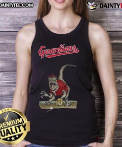Awesome Cleveland Guardians tiny turnip velociraptor tank top featuring vibrant colors and unique design for fans.