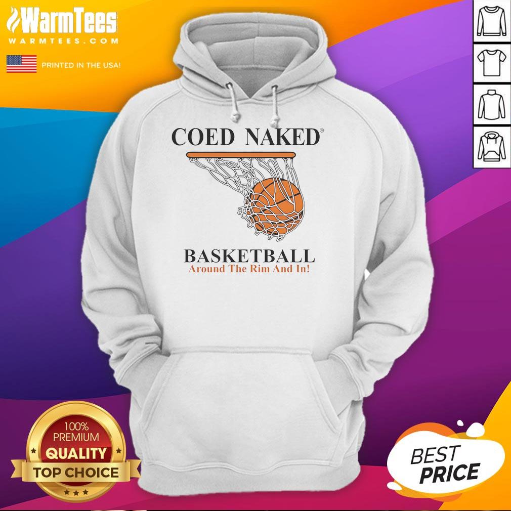 Awesome Coed Naked Basketball Around The Rim And In Hoodie Alt Text: Awesome coed naked basketball game featuring players in hoodies shooting around the rim and scoring.
