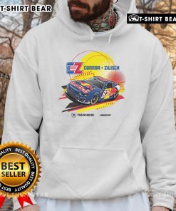 Awesome Connor Zilisch 87 CotA Red Bull Trackhouse NASCAR hoodie featuring vibrant graphics and a stylish design.