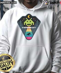 Awesome Conspiracy Dealer Hoodie featuring bold graphics and a comfortable fit, perfect for conspiracy enthusiasts.