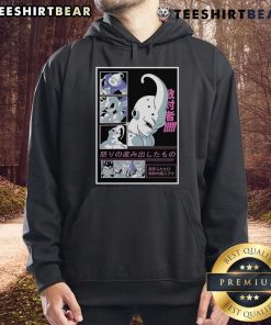 Alt Text: Awesome Dragon Ball Majin Buu Virtuous Demon hoodie featuring vibrant colors and detailed graphic design.