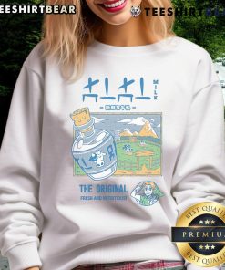 Alt Text: Awesome drink-themed sweatshirt featuring The Legend of Zelda design, fresh and nutritious style for gamers.
