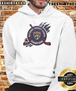 Alt Text: Awesome Florida Panthers 2025 Stanley Cup Champions logo hoodie featuring team colors and bold graphics.