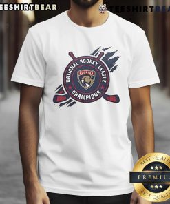 Awesome Florida Panthers 2025 Stanley Cup Champions Logo T-Shirt featuring bold team logo and vibrant colors.