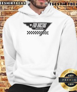 Alt Text: Awesome Fox Racing Speed Service Billboard Hoodie displayed on a mannequin, showcasing vibrant design and logo.