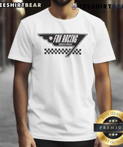 Alt Text: Awesome Fox Racing Speed Service Billboard T-Shirt featuring bold graphics and vibrant colors for motorsports enthusiasts.