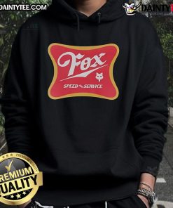 Awesome Fox Racing Speed Service Draft Hoodie featuring bold graphics and a stylish design, perfect for racing enthusiasts.