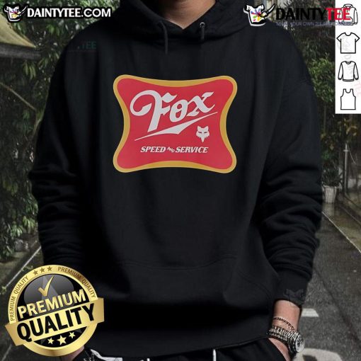 Awesome Fox Racing Speed Service Draft Hoodie featuring bold graphics and a stylish design, perfect for racing enthusiasts.