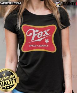 Awesome Fox Racing Speed Service Draft Ladies Tee featuring a stylish design for women who love motorsports fashion.