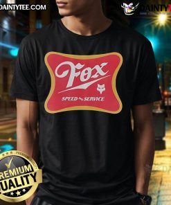 Alt Text: Awesome Fox Racing Speed Service Draft T-Shirt featuring bold graphics and a comfortable fit for racing enthusiasts.