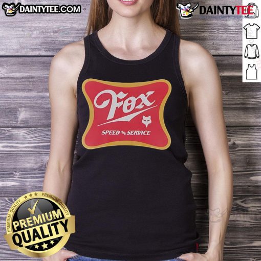 Awesome Fox Racing Speed Service Draft Tank Top featuring a sleek design and vibrant colors for a stylish look.