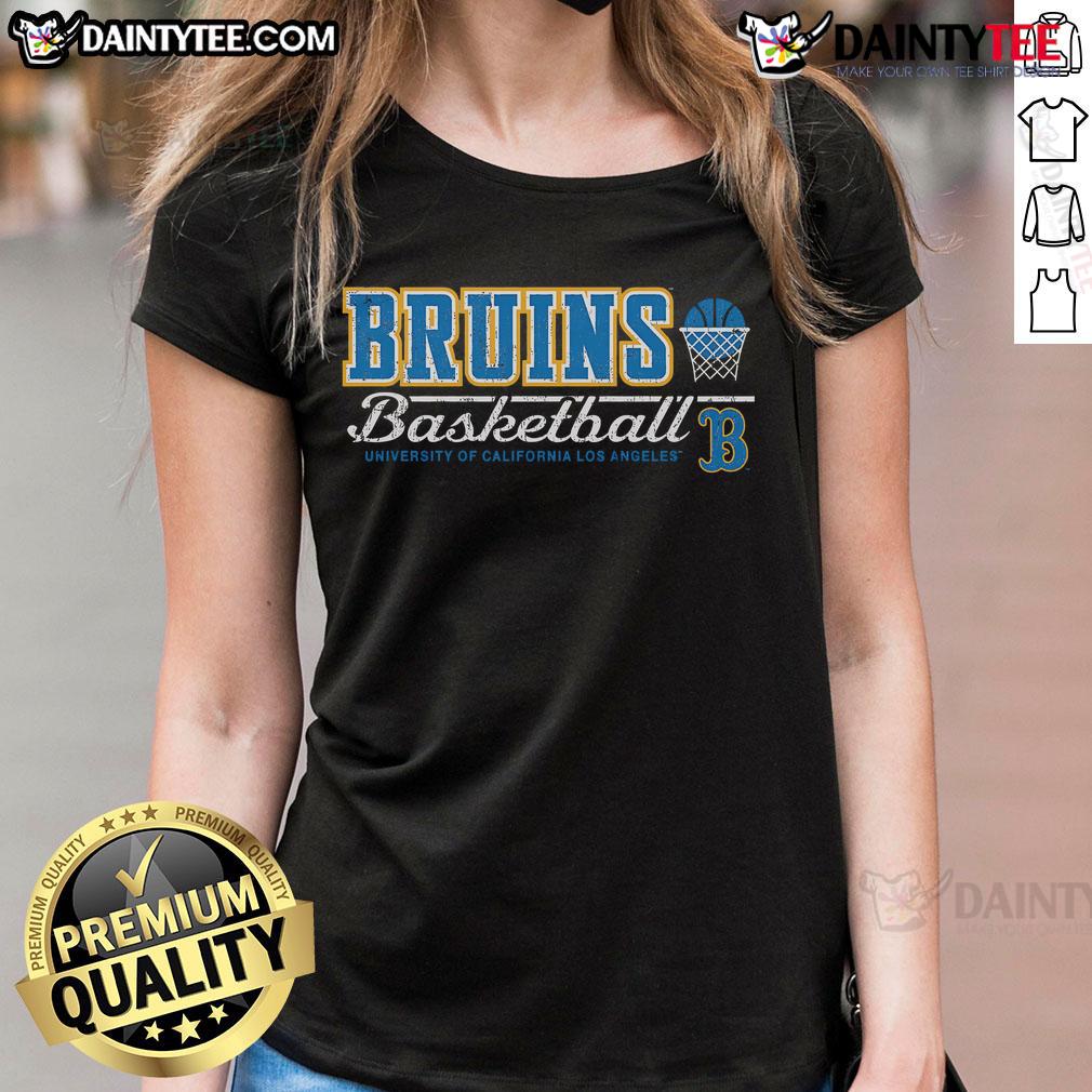 Awesome Gray Ucla Bruins Vintage Basketball Ladies Tee Awesome Gray UCLA Bruins Vintage Basketball Ladies Tee featuring classic logo and stylish design for fans.