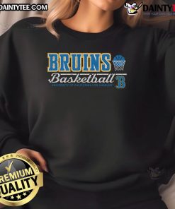 Awesome gray UCLA Bruins vintage basketball sweatshirt featuring classic logo design for stylish sports fans.