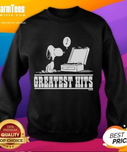 Awesome Greatest Hits X Snoopy Peanuts Sweatshirt featuring colorful graphics and cozy design for fans of the classic cartoon.