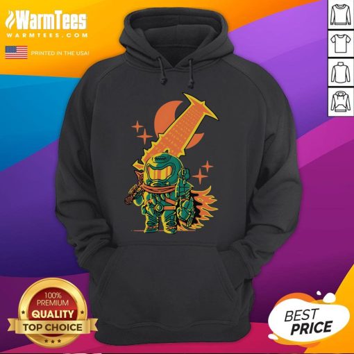 Chibi-style Awesome Guts Slayer Doom Slayer hoodie featuring vibrant colors and unique design for gaming fans.