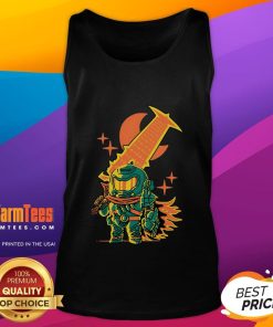 Chibi Doom Slayer tank top featuring Awesome Guts Slayer design, perfect for fans of gaming and anime style apparel.
