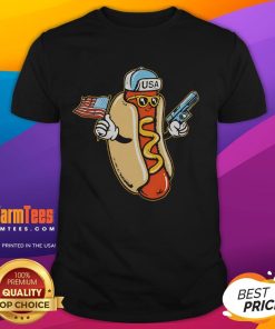 Awesome Hotdog Gun Retro T-Shirt featuring 'Got That Dawg In Me' design, perfect for food lovers and fun fashion.