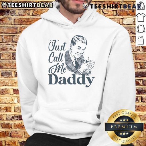 Alt Text: Stylish 'Awesome Just Call Me Daddy' Hoodie in black, perfect for casual wear and expressing a fun personality.