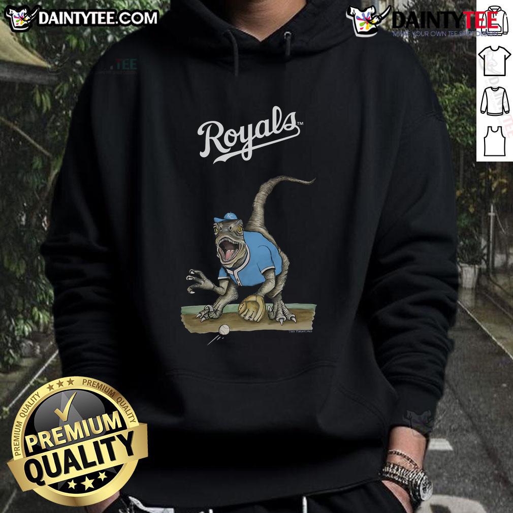 Awesome Kansas City Royals Tiny Turnip Velociraptor Hoodie Awesome Kansas City Royals Tiny Turnip Velociraptor Hoodie featuring a playful design for baseball fans.