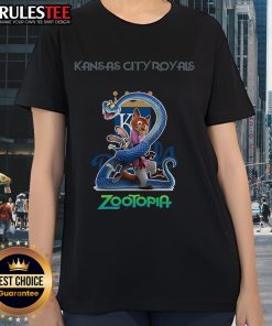 Awesome Kansas City Royals Zootopia 2 Ladies Tee featuring vibrant graphics and stylish design for fans.