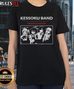 Alt Text: Awesome Kessoku Band tee featuring Bocchi the Rock design, perfect for fans in Shimokitazawa, Japan.