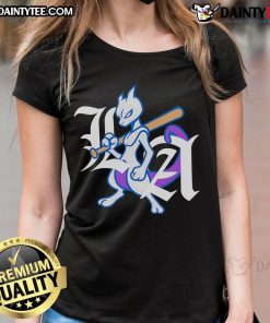Awesome LA Dodgers X Mewtwo logo ladies tee featuring vibrant graphics and a stylish fit for fans of both brands.