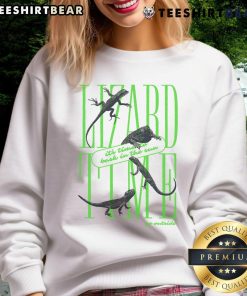 Awesome Lizard Time sweatshirt featuring a vibrant lizard design perfect for outdoor adventures and sunny days.