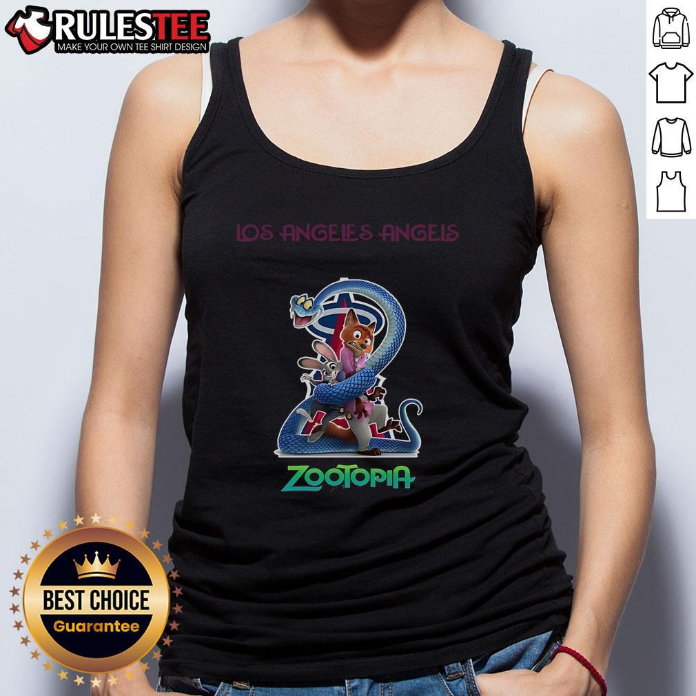 Awesome Los Angeles Angels Zootopia 2 Tank Top Awesome Los Angeles Angels Zootopia 2 tank top featuring vibrant graphics and a stylish design for fans.