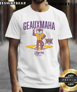 Alt Text: Awesome LSU Baseball 2025 National Champions mascot diamond t-shirt featuring vibrant team colors and logo design.