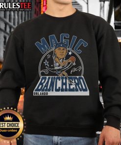 Alt Text: Awesome Magic Paolo Banchero Signature City Edition 2024 Sweatshirt featuring vibrant colors and stylish design.