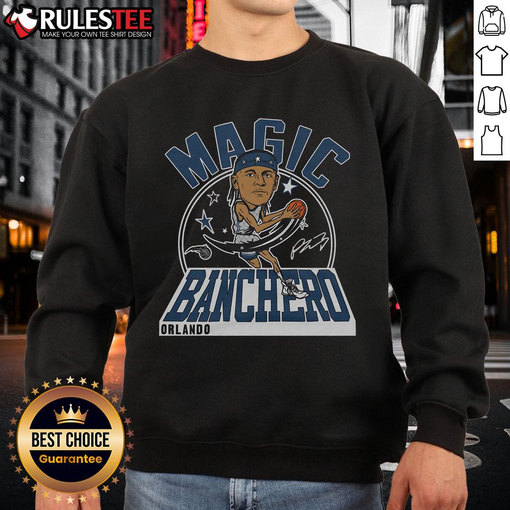 Awesome Magic Paolo Banchero Signature City Edition 2024 Sweatshirt Alt Text: Awesome Magic Paolo Banchero Signature City Edition 2024 Sweatshirt featuring vibrant colors and stylish design.