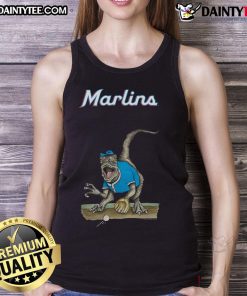 Awesome Miami Marlins tiny turnip velociraptor tank top featuring vibrant graphics, perfect for baseball fans and summer wear.