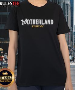 Awesome Motherland Crew Ladies Tee featuring a stylish design, perfect for casual wear and celebrating cultural pride.