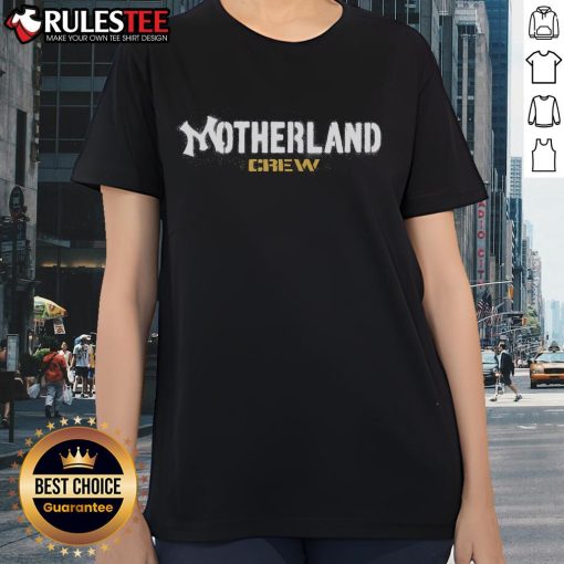 Awesome Motherland Crew Ladies Tee featuring a stylish design, perfect for casual wear and celebrating cultural pride.
